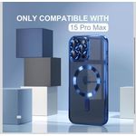 product_image_name-Fashion Case-iPhone 15 Pro Max MagSafe transparent Case with Camera Lens Protector (Blue)-1