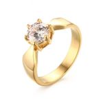 Fashion Prong Setting CZ Engagement Rings