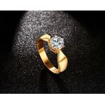 Fashion Prong Setting CZ Engagement Rings - image 2