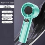 Generic M11 Adjustable Handheld Mini Fan 120 & 199 Levels USB Charging Portable Cooling with Power Display - image 2