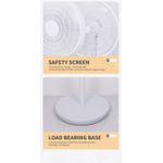 product_image_name-Generic-Rechargeable Solar Standing Fan + Remote - White-4