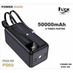 product_image_name-Flick-50000 MAH Large Capacity Full Backup Power Bank For IPhone, Samsung, Android Smart Phone+2 Inbuilt Cord-4