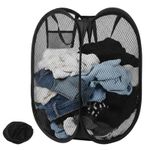 Genera Laundry Basket Clothes Hamper, Foldable Mesh Laundry Basket