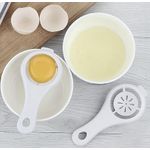 Generic 3Pcs Egg Yolk White Separator Set, Plastic Egg Divider Sieve, Kitchen Gadget for Baking & Cooking, Food-Safe Material - image 4