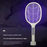 Generic Solar-Powered Dual-Charge Electric Mosquito , 2-in-1 UV Bug Zapper - image 4