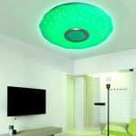 Generic Bluetooth music remote control ceiling light, 30CM, 36W, white/warm white/RGB colors, dynamic lighting effects - image 3