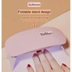 Generic Nail UV lamp Mini Mouse Nail Polish glue baking lamp phototherapy machine - Pink - image 5