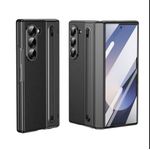 Samsung Fold 8 ultra Phone Case & Pouch - High Quality Artificial Leather Case Designed, Featuring RFID Blocking, And Providing Shockproof & Camera Protection - ( Black )