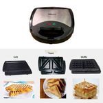 Sokany Sandwich Maker 3 In 1 Toaster/Waffle/Grill