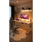 Electric office desk with height adjustment