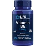 product_image_name-Life Extension-Vitamin B6 250 mg, 100 vegetarian capsules Multi-benefit health essential-1
