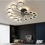 Generic 3 color Display Modern ceiling Chandelier Led Light - image 2