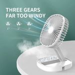 Generic Portable Fan High Speed Rechargeable Table Fan For Office and Home - image 2