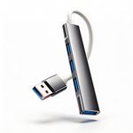 4-in-1 hub multi port docking station USB hub adapter, supporting USB 3.0