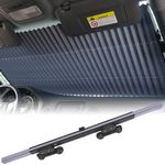 Generic 65Cm Auto Sunshade, Retractable Windshield Sun Shade, Quick Install Durable Breathable Mesh Cover, Suitable for UV Sun Protection