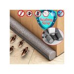 Under Door Bottom Seal Strip Draft Stopper Pest Expellant (Black)