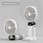 product_image_name-Generic-Portable Handheld Fan with LED Display, 90° Foldable, 5 Speed Wind-1