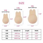 product_image_name-Fashion-Invisible Adhesive Push Up Bra Breast Lifting Nipple Cover - Cream-7