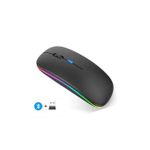 Generic Logitech M150 Wireless and Bluetooth Rechargeable Mouse with Led Light - image 2