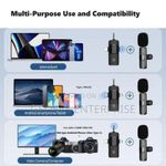 Generic 3-in-1 K9 Wireless Microphone for iPhone, Type-C & Android Smartphones - image 2