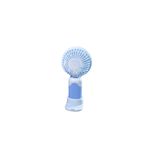Generic Portable Mini Fan Handheld Rechargeable Fan With stand & Fancy Stickers- Blue - image 2