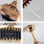product_image_name-Generic-Luxury Crystal Retractable Ceiling Fan Light + Remote control - 72W - 48 inches - Black/Gold-3