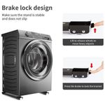 Generic 2PCS/Set Washing Machine Stand Movable Adjustable Refrigerator Base Movable Universal Washing Machine Dryer Holder Home Storage - image 2