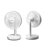 Generic Qasa 7 inches Rechargeable FAN white TABLE TYPE Lithium battery QRF-2827 Lithium H341 - image 2