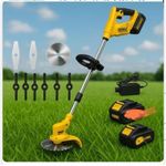 Dewalt 248V cordless brush cutter with two blades