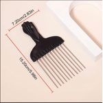product_image_name-Generic-Hair Comb - Stainless Steel Hair Combs, Wig Braid Hair Styling Comb, Salon Comb, Salon Barber Shop Professional Hair Styling Tool, For All Hairs.-4