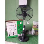 18 inches solar Rechargeable fan + 2 bulbs and solar Panel 