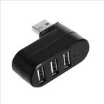 Generic 2PCS USB Hub 2.0 Adapter Rotate High Speed U Disk Reader Splitter 3 Ports USB 2.0 For Computer PC Laptop - image 3
