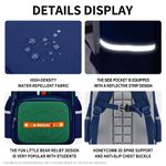 Generic Waterproof Primary School Backpack for Boys Ergonomic Spine Protection - image 5