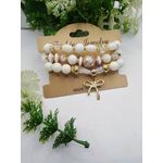 Multilayer Tassel Charm Hand Beaded Bracelet Set