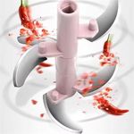 Generic 900ML hand pulled garlic chopper, manual food processor, portable string vegetable cutter, multifunctional mini garlic, onion, herb, meat, fruit mixer, kitchen utensils - image 6