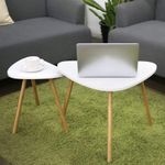 product_image_name-Generic-DUNNESHOME UK 2-Piece Nesting Coffee Table Set – Solid Wood Legs-1