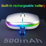 product_image_name-Generic-2 PIECES OF Rechargeable Wireless Mouse Designed for Computers, Featuring an Ergonomic USB Design, Silent Operation, And RGB Backlighting, Suitable for Laptops, Pcs, And Ipads-2