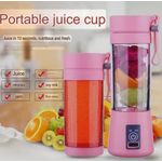 Generic Small Portable Mini Rechargeable juice cup multi-function juicer household electric juice Cup 6 blade - image 2