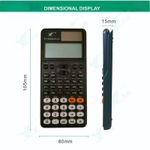 General Calculator stiintific,,417 kinds of functions,Baterie solara,black - image 5