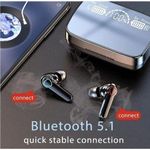 Samsung M19 Wireless Bluetooth Earphone LED Headset Pod Headphone