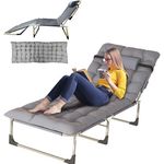 Foldable camp bed   