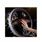 Diamond Encrusted Steering Wheel Cover For Cars/SUVs Black