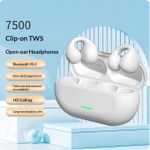 Generic T75 Bone Conduction Earbuds Bluetooth 5.3 Sports Game Earphones White