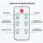 Generic E27 ceiling fan light, Two-in-one electric fan ceiling light with built-in remote control, suitable for bedroom and kitchen use - image 6