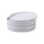 White Ceramic Plates Set 6pcs 