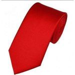 Long Office Tie for Men-Red