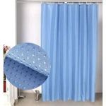  Waterproof Blue Shower Curtain Mildew Resistant Bathroom Curtain  