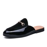 product_image_name-Fashion-Mens Half Shoes Casual Formal Slippers-Black-1