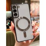 Samsung New luxury transparent magnetic shockproof galaxy s24 plus 