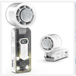 product_image_name-Generic-Foldable Rechargeable Handheld Fan – Portable Mini USB Cooling Fan with Digital Display with Light & 100 Speed Levels -3